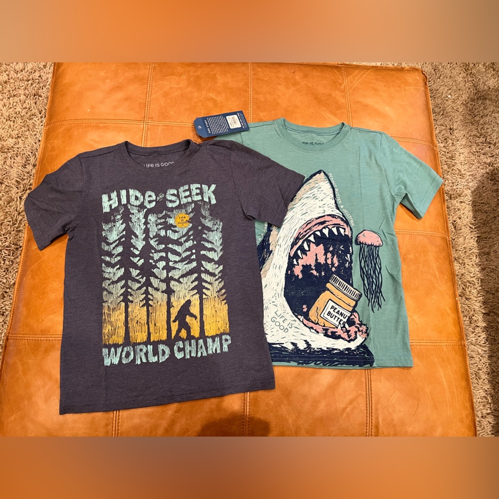 NWT Life is Good Boys Tshirts Sz. M Lot of 2